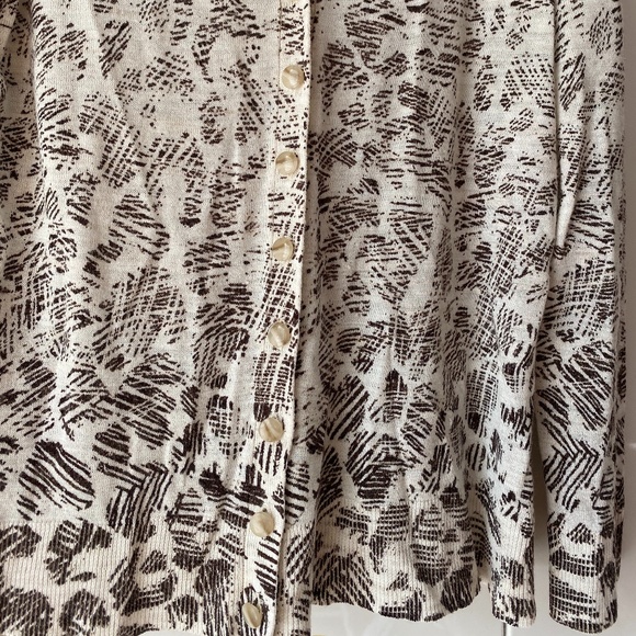 Coldwater Creek V Neck Cardigan Sweater M - Picture 3 of 8